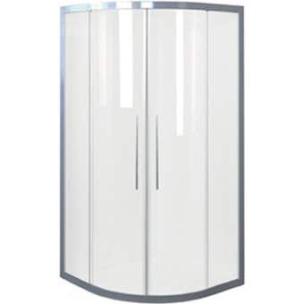 Johnson Suisse Daintree Curved Shower Screen Set Chrome 1000 x 1000mm