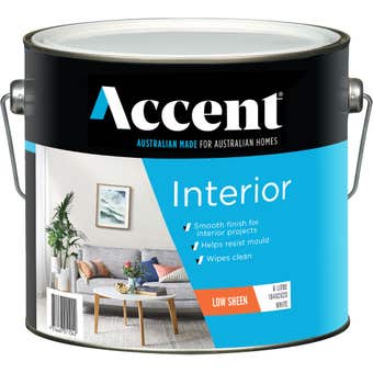 Accent Interior Low Sheen White 6L