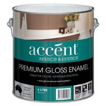 Accent Doors, Windows & Trims Oil Based Gloss White 4L