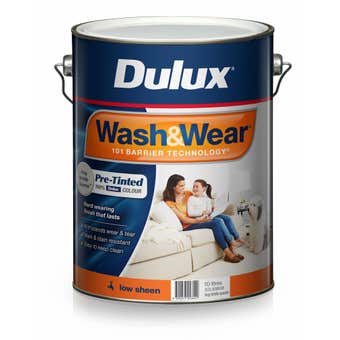 Dulux Wash & Wear Low Sheen Hog Bristle Quarter 10L