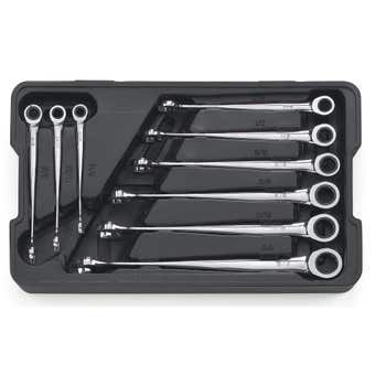 GEARWRENCH 12 Point XL X-Beam Ratcheting Combination SAE Wrench Set - 9 Piece 85898
