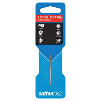 Sutton Tools Carbon Hand Tap Intermediate 3.0 x 0.5 x 2.5mm