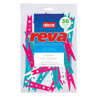 Decor Reva Standard Clothes Peg 36pk