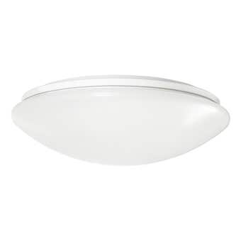 HPM Atis Led Non Dimmable Oyster Light Cool White Finish 17W