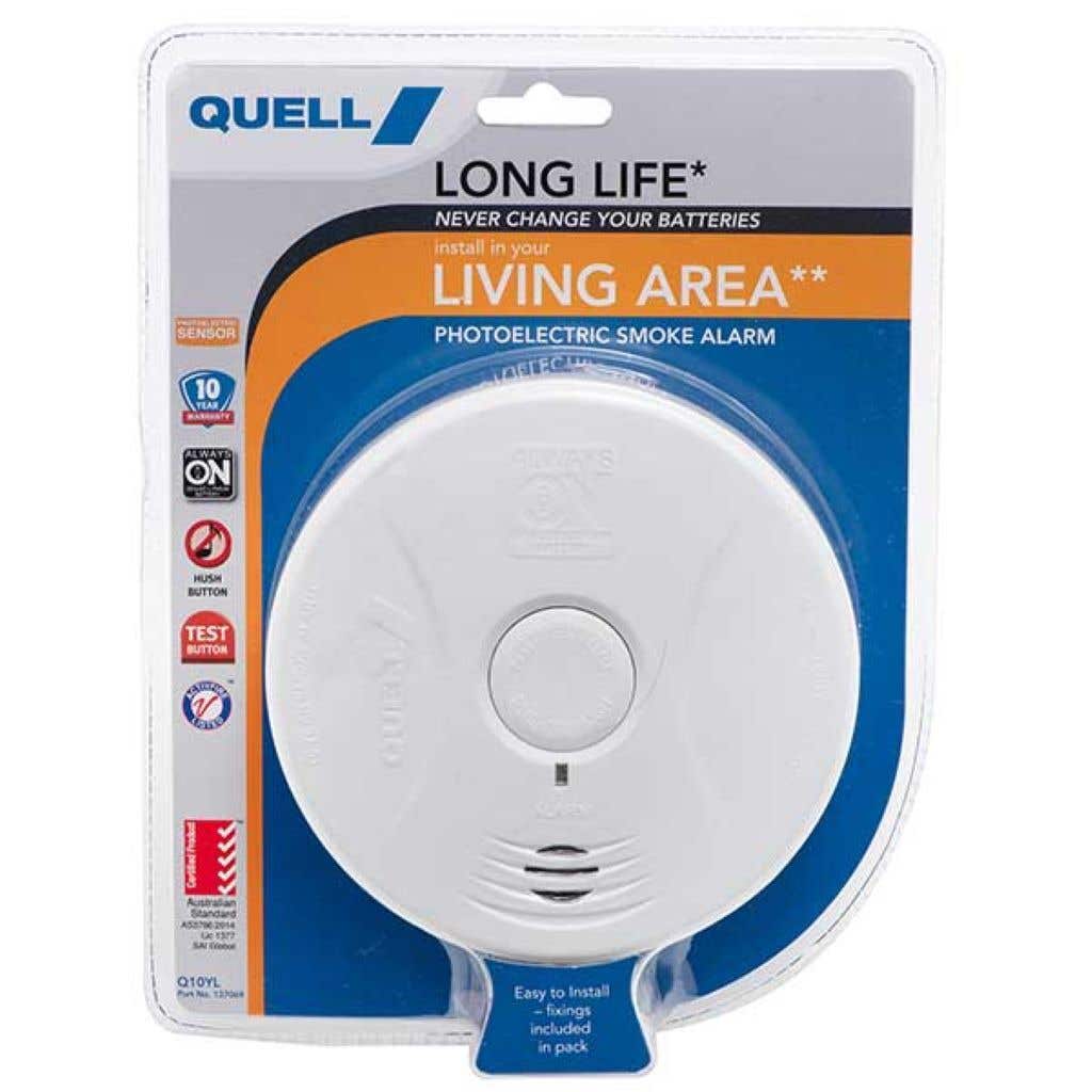 Quell Photoelectric Pro Smoke Alarm 240v Interconnect xTwo Units 10yr for sale online 