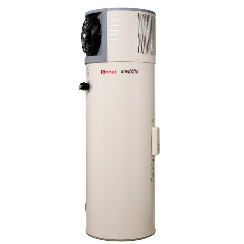Rinnai Enviroflo Heat Pump Hot Water Tank Soft Water 2.4kW