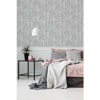 Superfresco Easy Wallpaper Branches Grey 10m x 520mm