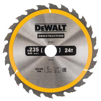 DeWALT Construction Circle Saw Blade 235mm