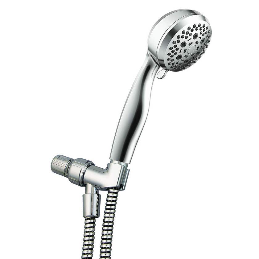 Interbath Rio 6-function 78 Nozzle Hand Shower Set Chrome