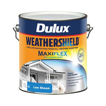 Dulux Weathershield Exterior Low Sheen Vivid White 4L