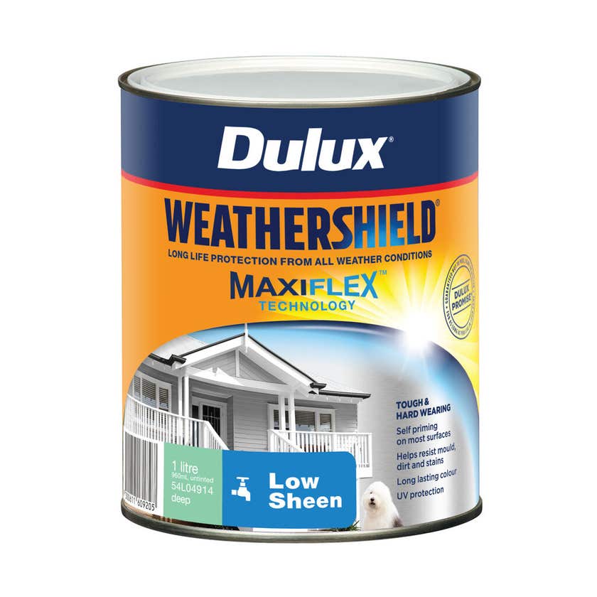 Dulux Weathershield Exterior Low Sheen Deep 1L