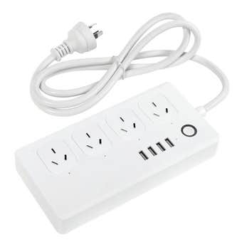 BrilliantSmart Wifi  4 Port Powerboard with USB Charger Lisbon
