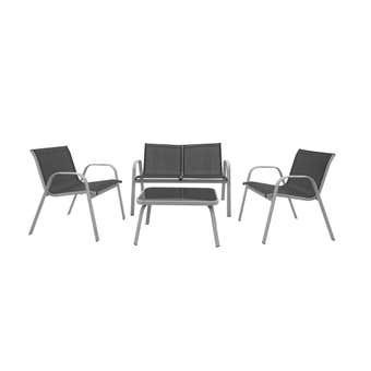 Pacific 4 Seater Steel Lounge Setting