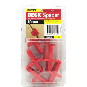 Macsim Spacer Deck Red 10mm - 8 Pack