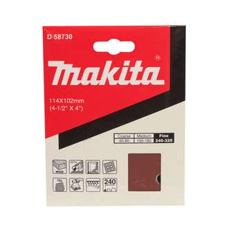 Makita Sand Paper Hook & Loop 240G 1/4" - 10 Pack
