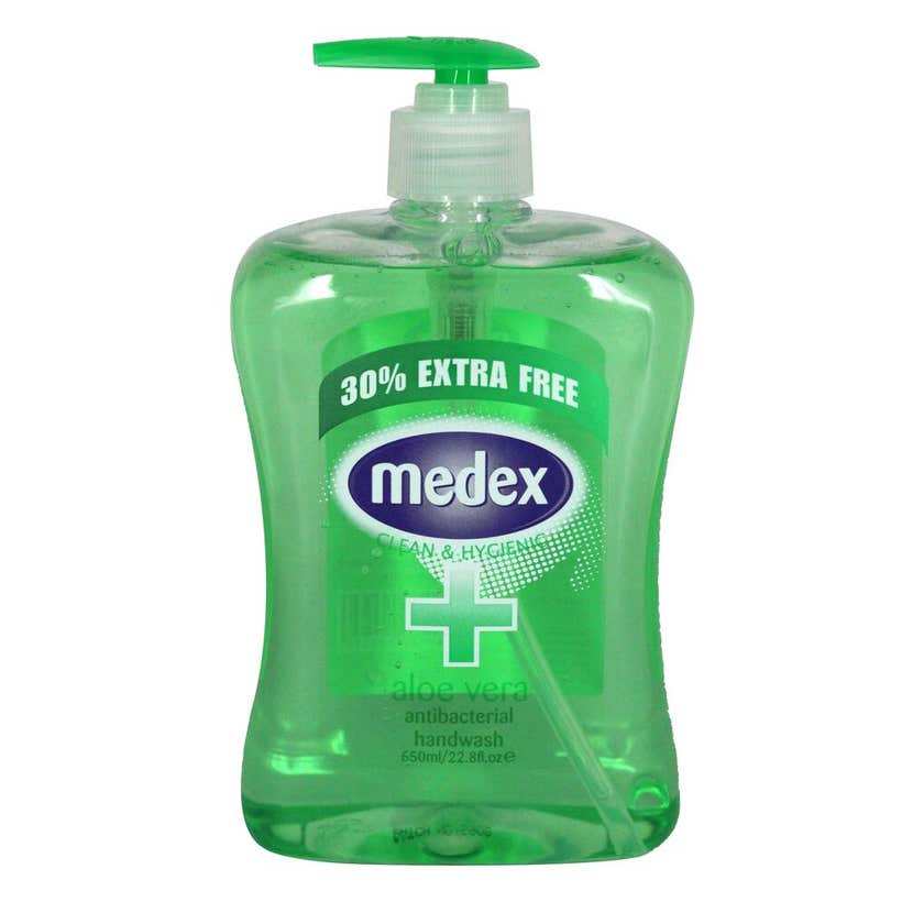Medex Handwash Antibacterial Aloe Vera 650ml