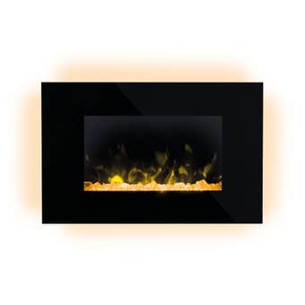 Dimplex 2kW Optiflame Wall Mounted Electric Fireplace Toluca Deluxe