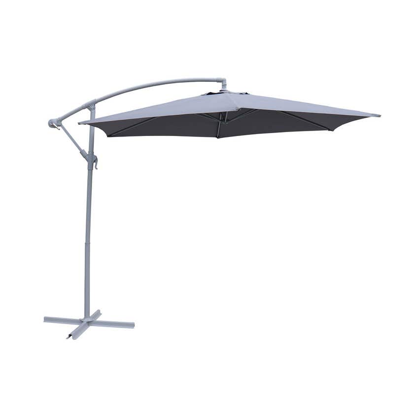 Steel Cantilever Umbrella Charcoal 2.85m