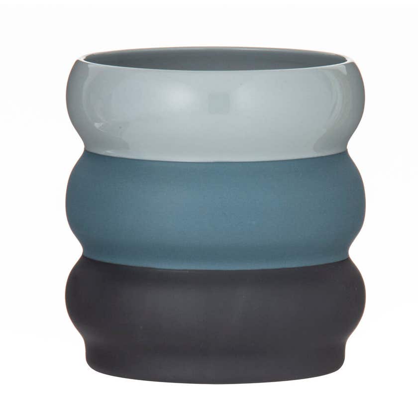 Amalfi Ceramic Planter Pot Sunshine Blues 135 x 135 x 145mm