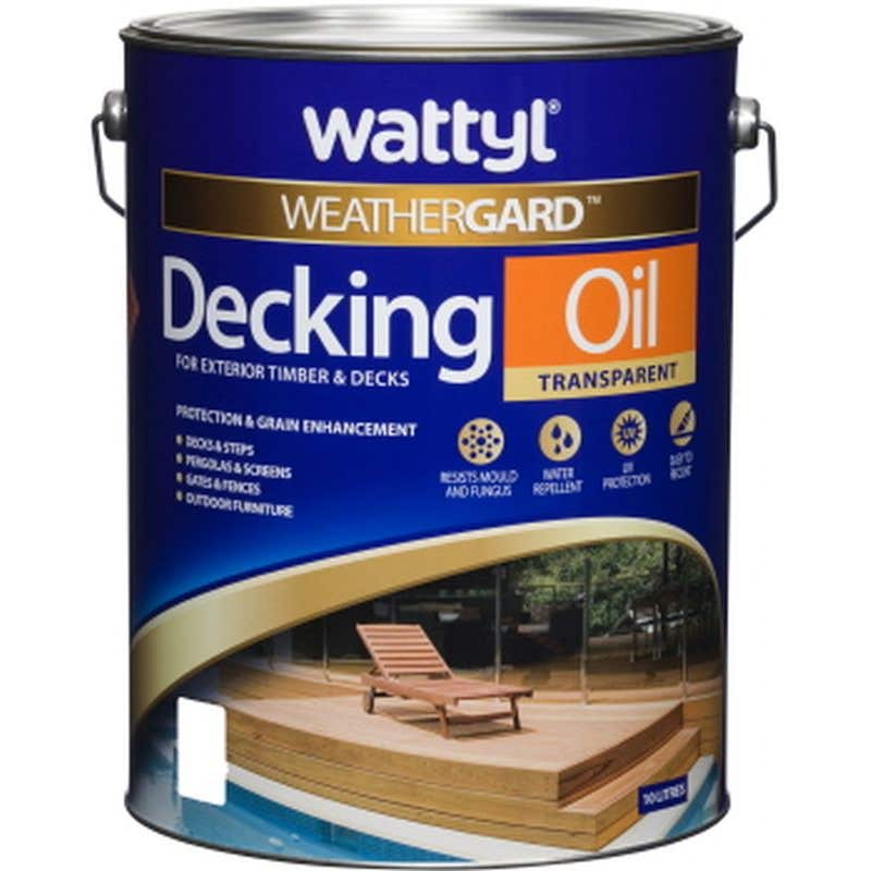Wattyl Weathergard Decking Oil 10L Merbau