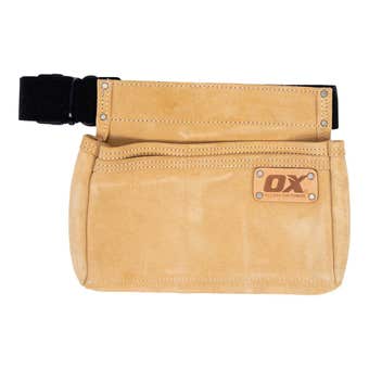 Ox Bag Nail Suede Leather Heavy Duty - 2 Pocket Trade