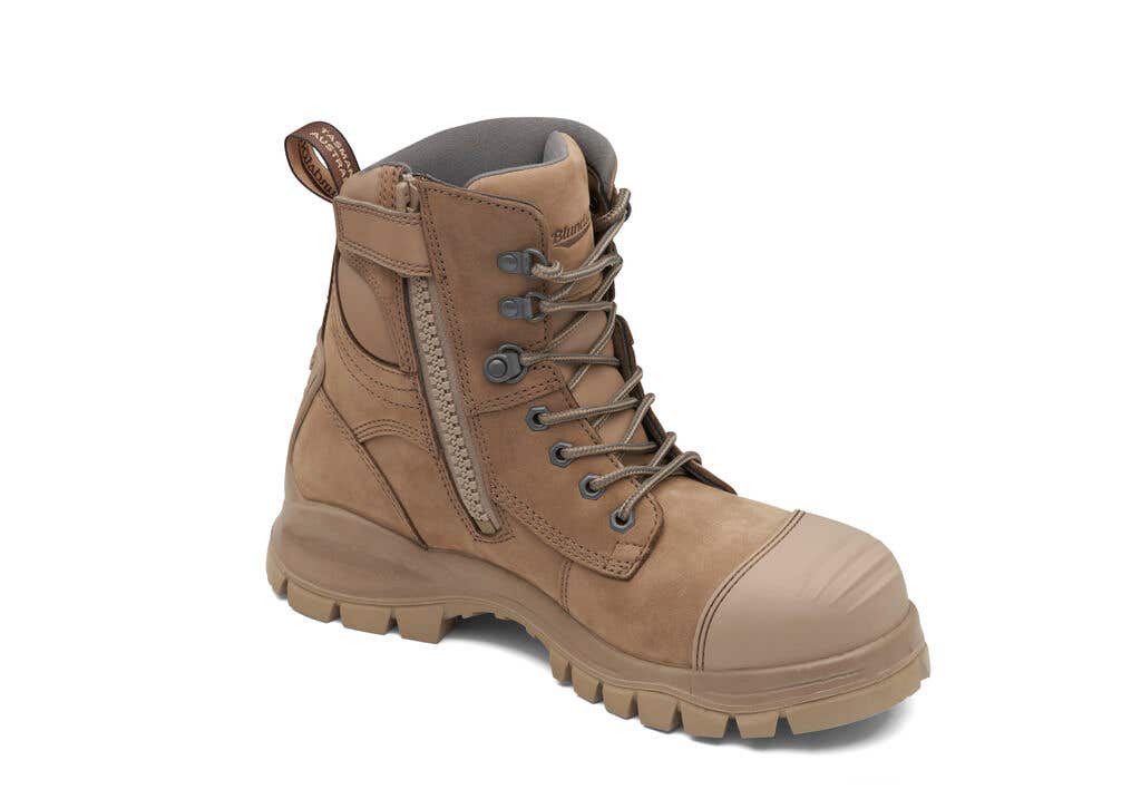 Blundstone 984 Water Resistant Nubuck Safety Boot Stone