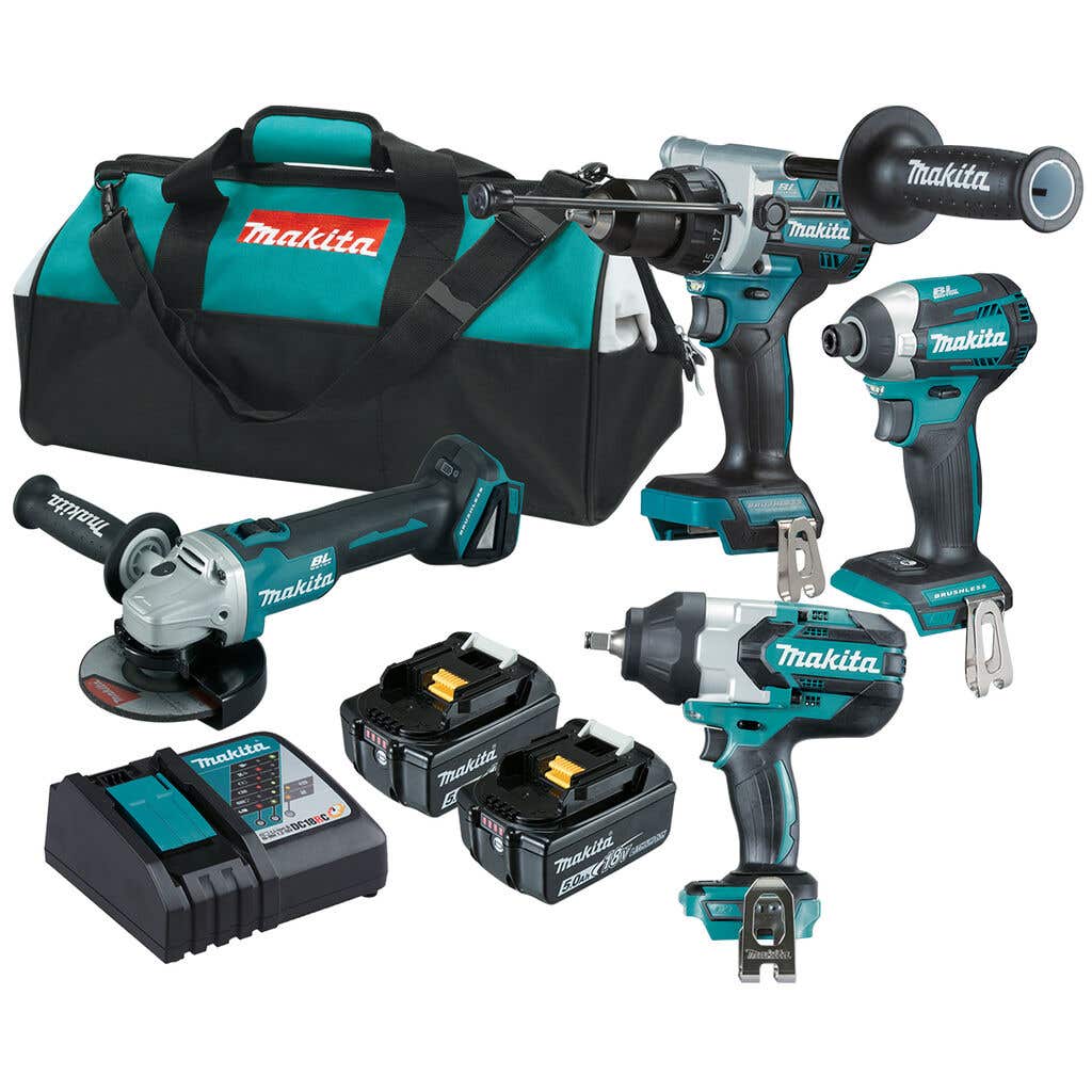Makita 18V 5.0Ah Brushless Comb Kit 4 Piece DLX4144TX1