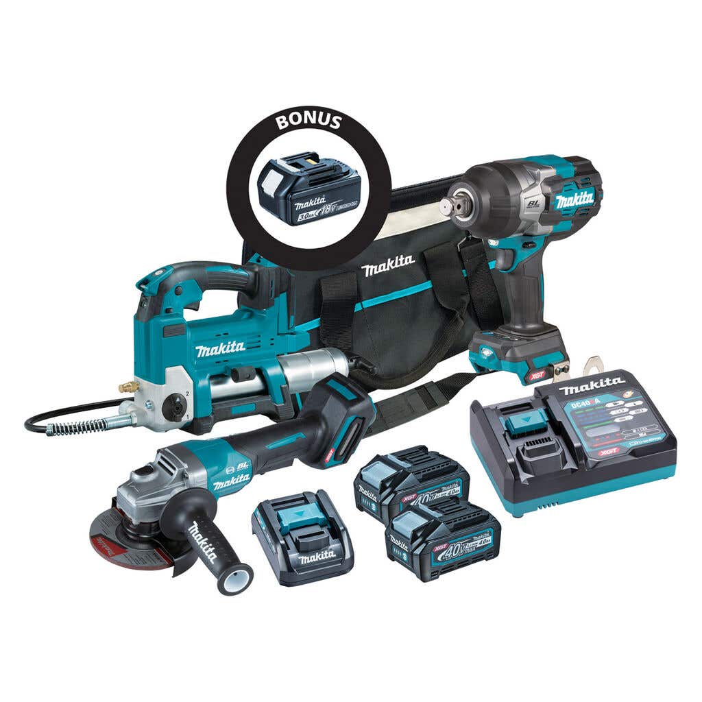 Makita best sale grinder combo