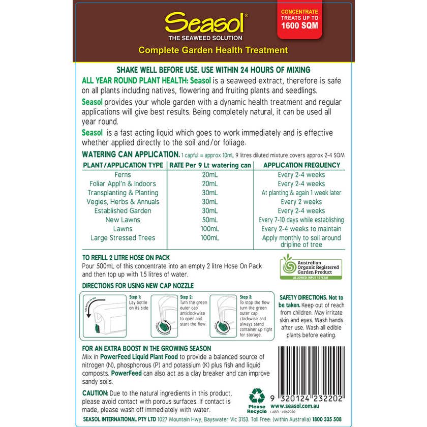 Seasol Fertiliser Concentrate 8L