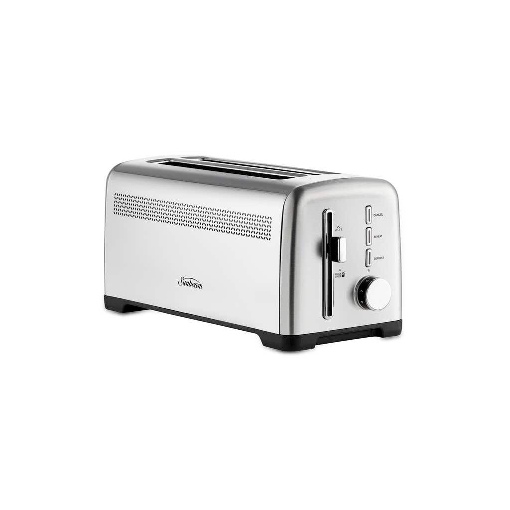 Sunbeam Fresh Start 4 Slice Long Slot Toaster Silver