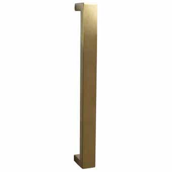 Superior Brass Entry Handle Back-to-Back Satin Brass