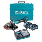 Makita 40V Max Brushless Angle Grinder Kit 230mm (9") GA038GM201