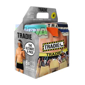 Tradie Fitted Trunks Medium - 6 Pack