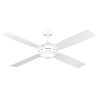 Mercator Airnimate Ceiling Fan with LED White AC 52" 132cm