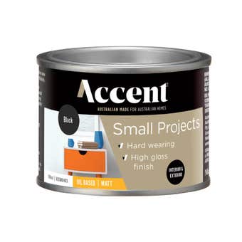 Accent Small Projects Oil Based Matt Black 100mL