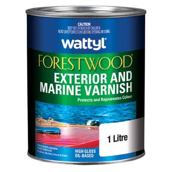 Wattyl Forestwood Exterior & Marine Varnish Gloss 1L