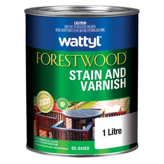 Wattyl Forestwood Stain & Varnish Satin Redwood 1L
