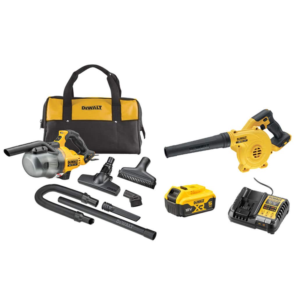 DEWALT 18V XR 5.0Ah Blower Vac Kit DCZ255P1 XE