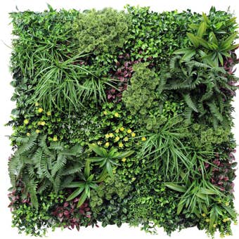 Luxury Country Fern Recycled UV Resistant Artificial Vertical Garden Wall Panel 1m x 1m