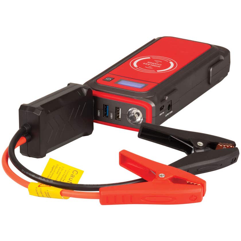Electus LIPO 12V 850A Jump Starter Power Bank with QI 