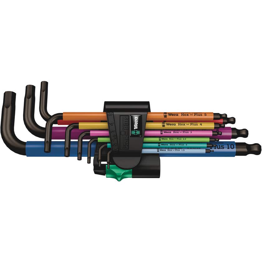 Wera Hex Key Plus 950/9 1 SB Metric Multicolour Black - 9 Piece
