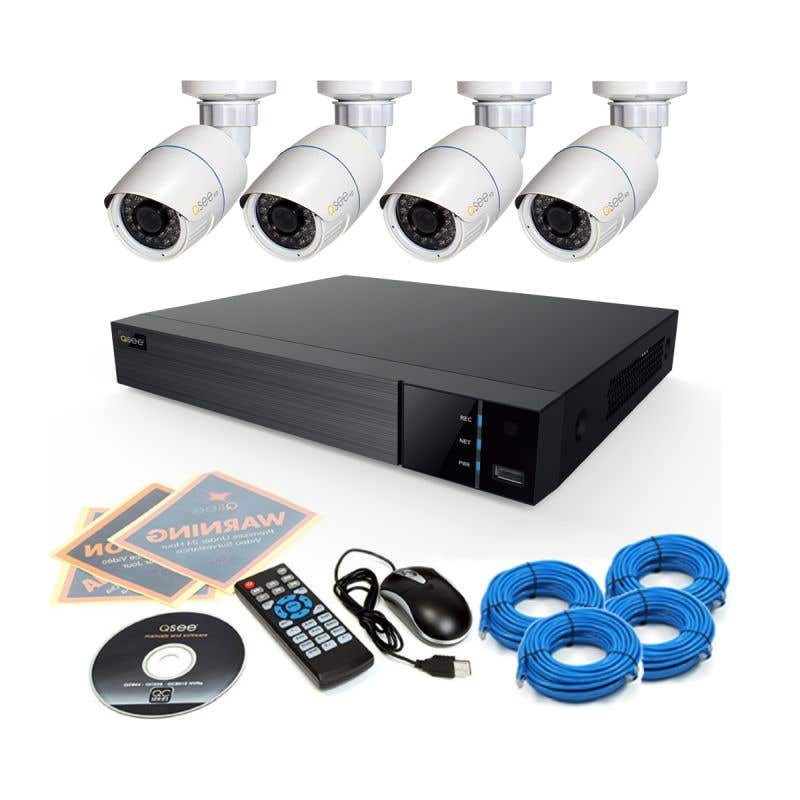 Q-See 4 x 2MP POE Bullet Cameras with 8 Channel 1TB NVR Kit
