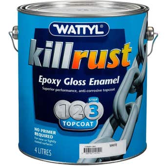 Wattyl Killrust Epoxy Gloss Enamel 4L Aluminium