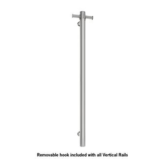 Thermorail Vertical Heated Towel Rail Round