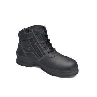 Blundstone 419 Leather Zip Side Non-Safety Boot Black