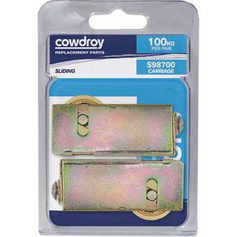 Cowdroy 32mm Sliding Door Concave Brass Wheel Sheave 2 Pack