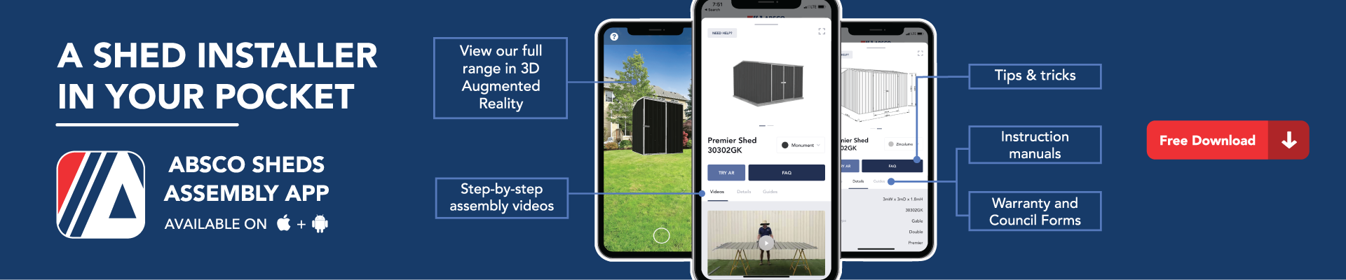 Absco Sheds Assembly App