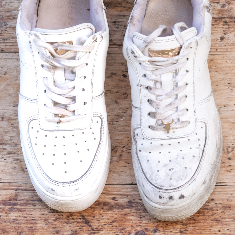 Sugar Soap Cleaning white shoes