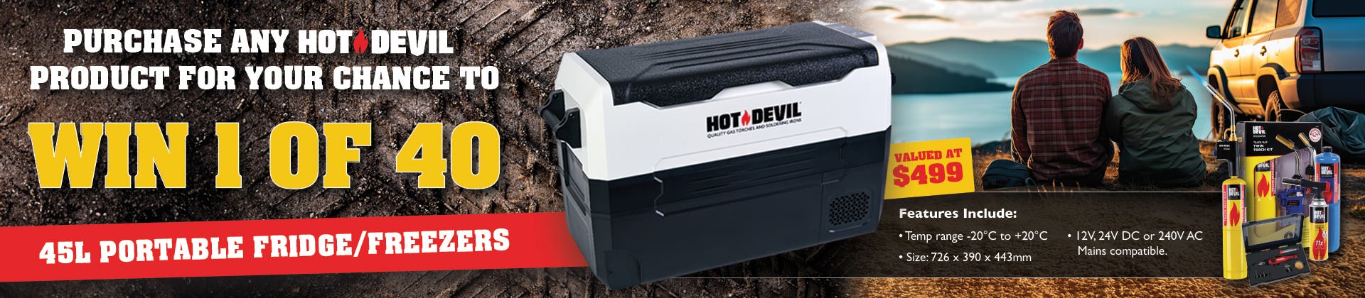 Hot Devil Win a Portable Fridge
