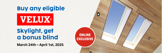 Velux buy one get a bonus blind